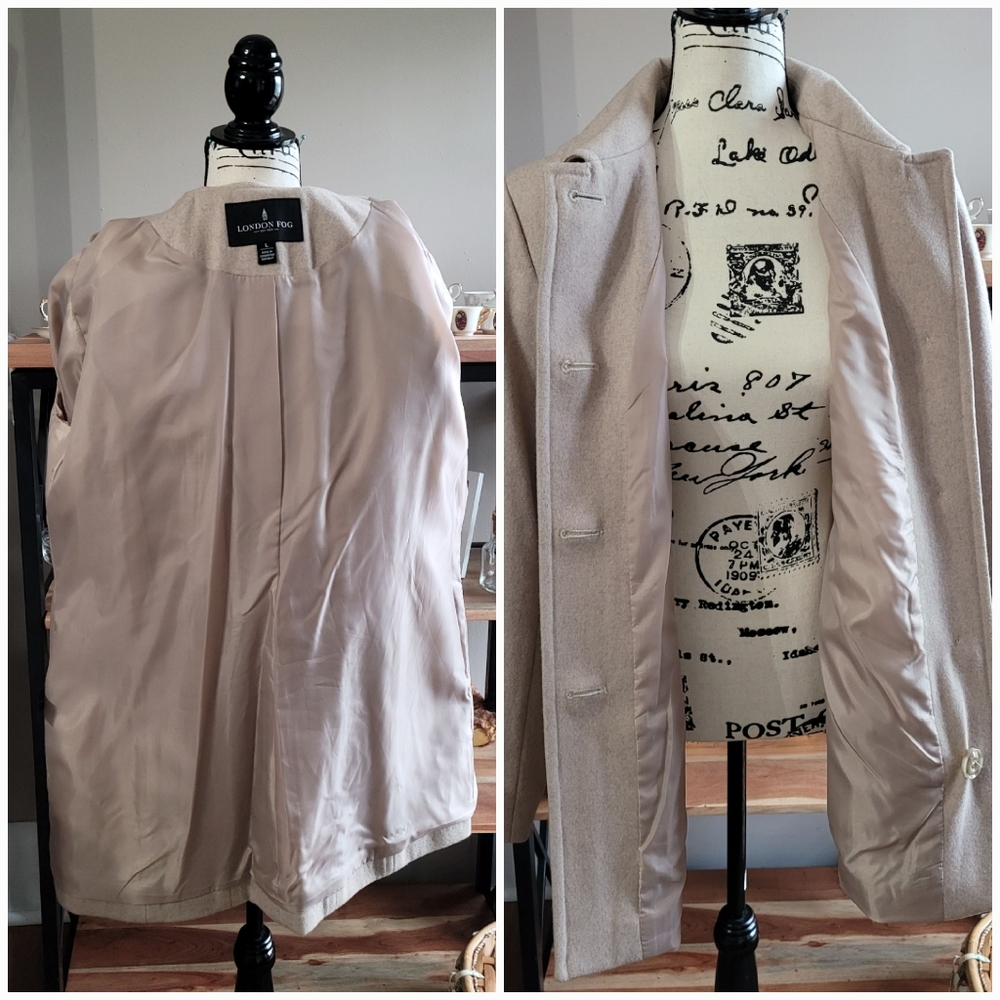 London Fog Felted Wool Academia Coat - Picture 6 of 8
